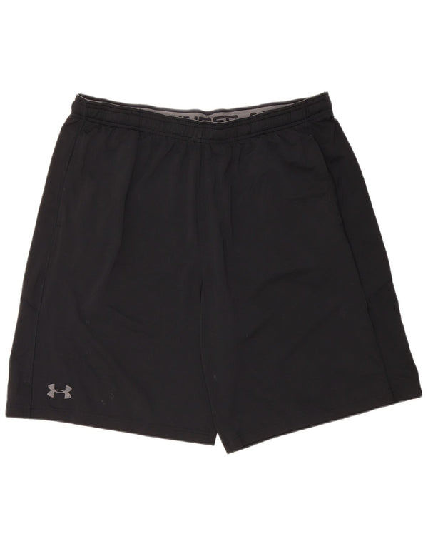 UNDER ARMOUR Mens Heat Gear Sport Shorts XL  Black Polyester