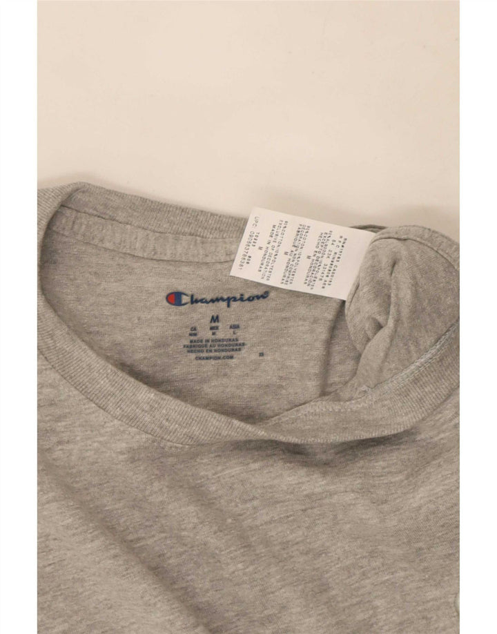 Champion Mens T-Shirt Top Medium Grey Flecked Cotton