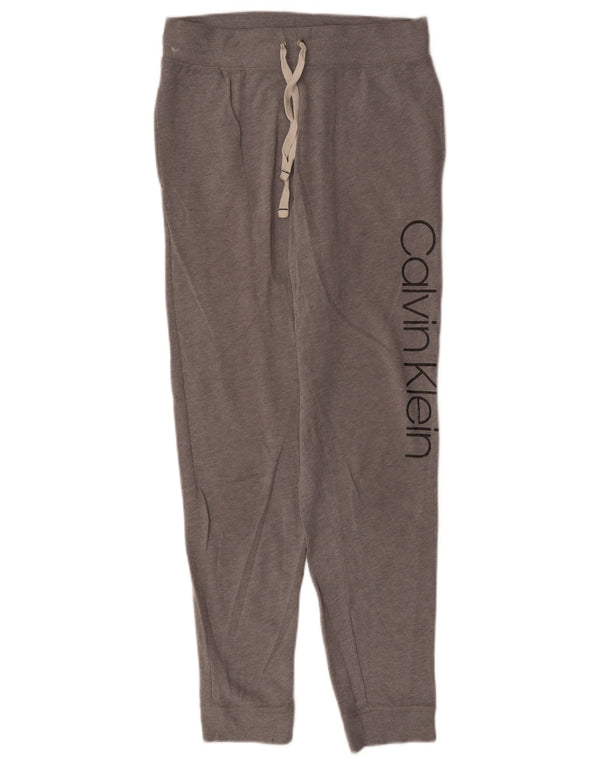 Calvin Klein Womens Tracksuit Trousers Joggers UK 12 Medium Grey Flecked