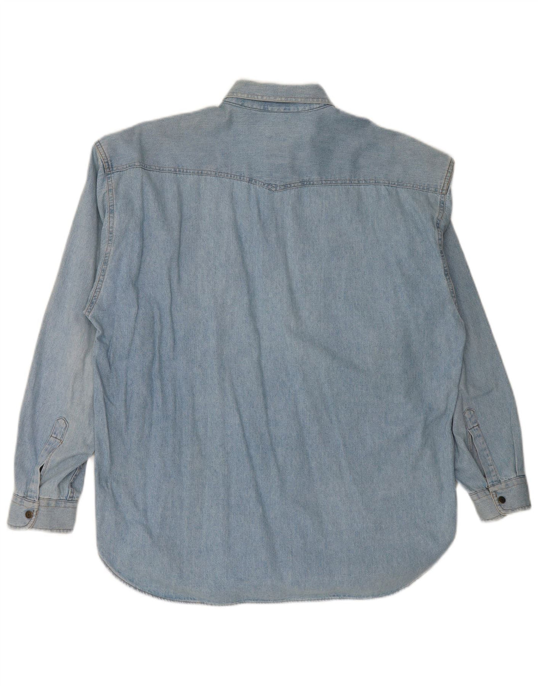Casucci Mens Denim Shirt 2XL Blue Cotton