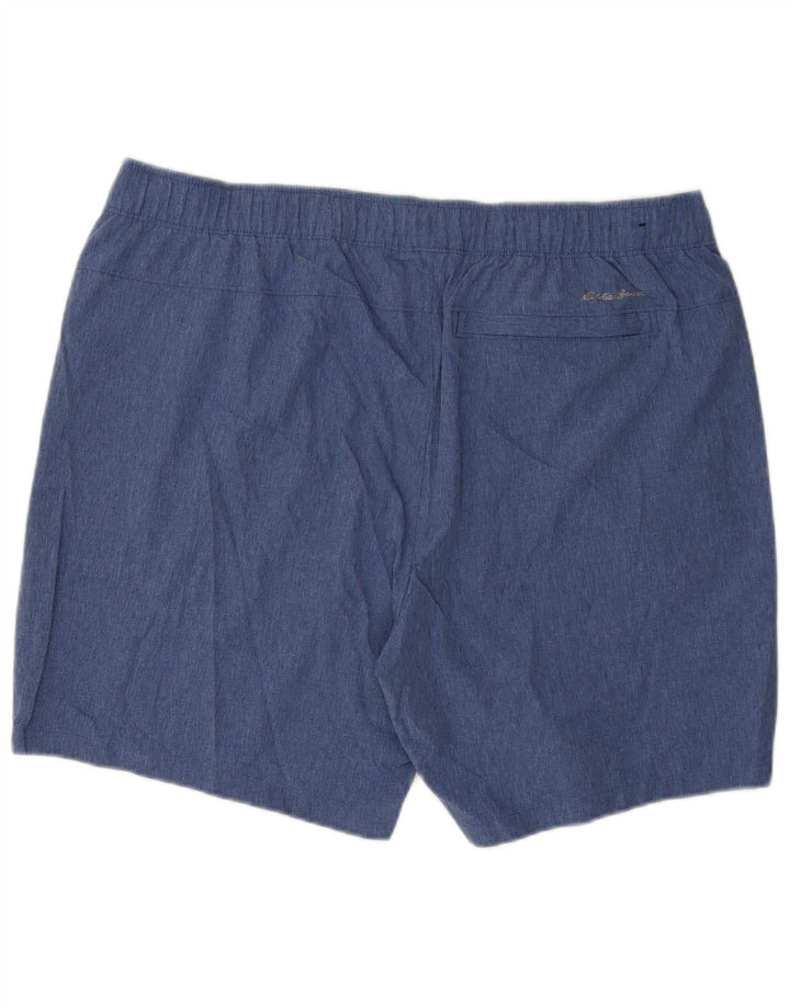 Eddie Bauer Mens Sport Shorts 2XL  Blue Polyester