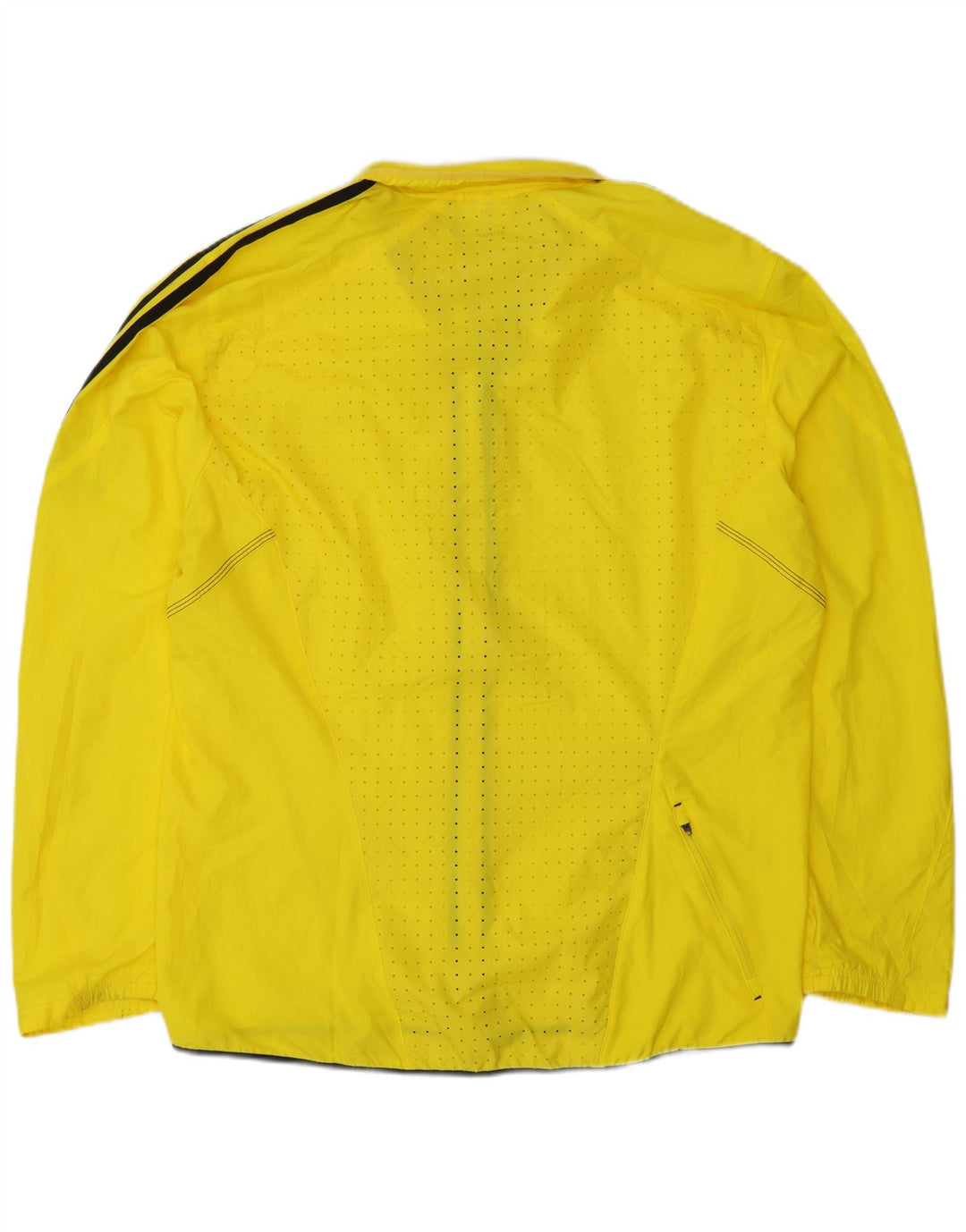 Adidas Mens Clima Proof Rain Jacket UK 40 Large Yellow Polyester