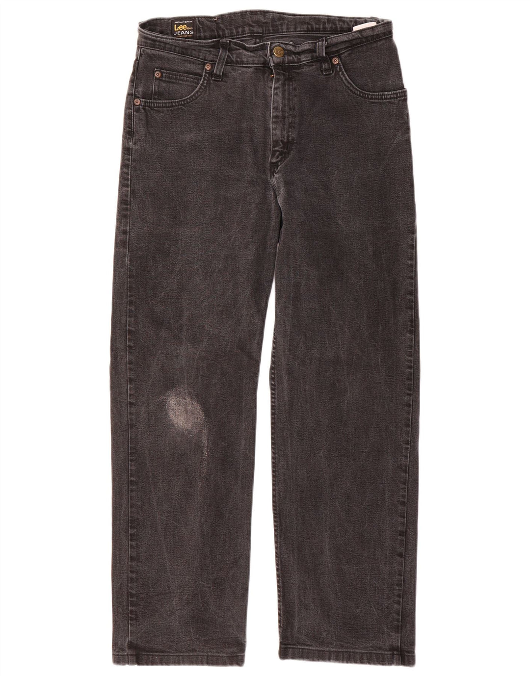 Lee Mens Straight Jeans W30 L27 Grey Cotton