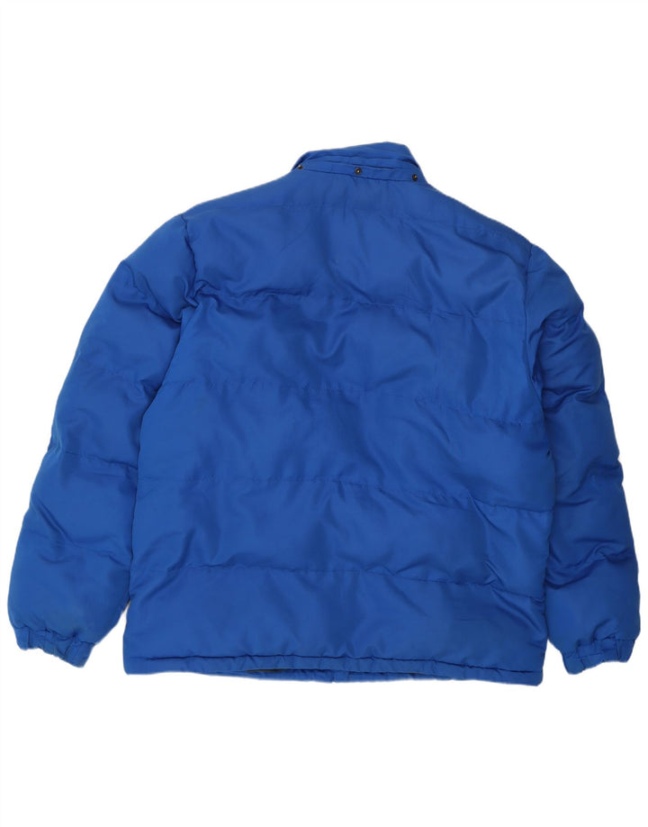 Reebok Mens Padded Jacket UK 42 XL Blue Polyester