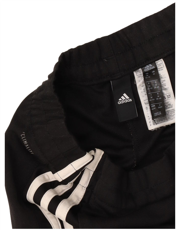 Adidas Womens Climalite Tracksuit Trousers UK 12/14 Medium Black Polyester