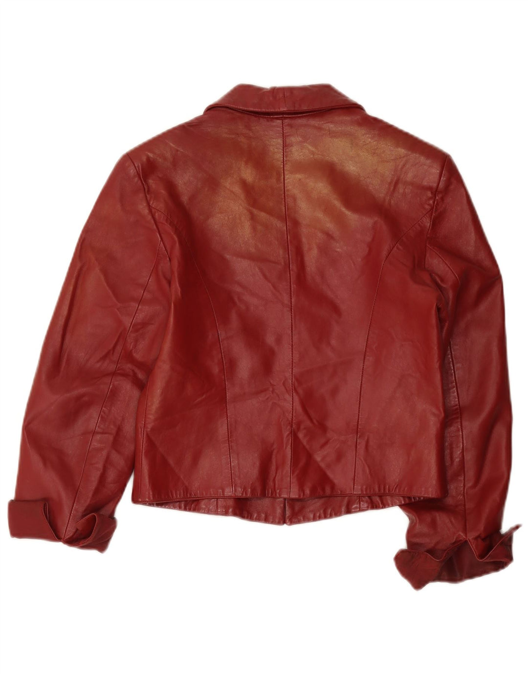 Viventy Womens Crop 2 Button Blazer Jacket UK 14 Large Burgundy