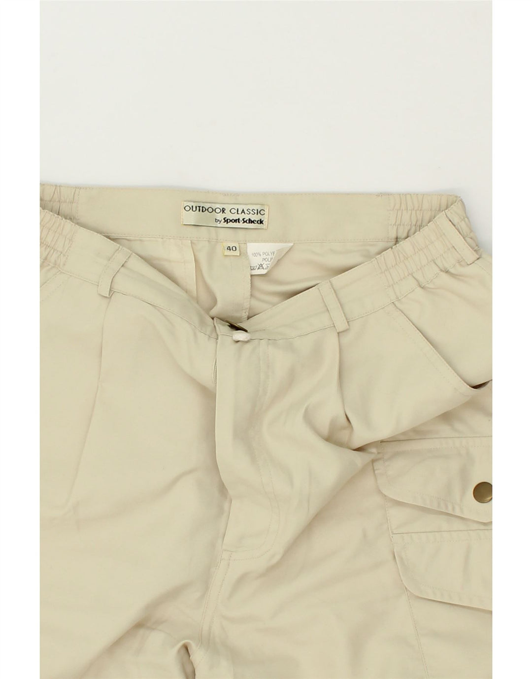 VINTAGE Womens Tapered Cargo Trousers EU 40 Medium W28 L27  Beige Vintage Vintage and Second-Hand Vintage from Messina Hembry 
