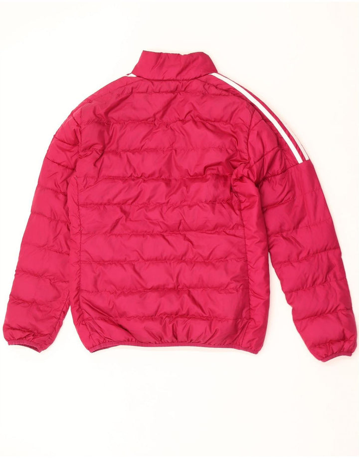 Adidas Womens Padded Jacket UK 16/18 Large Pink Polyester