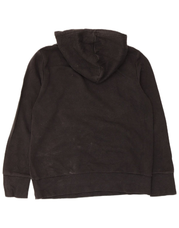 Adidas Womens Graphic Hoodie Jumper UK 12/14 Medium Black