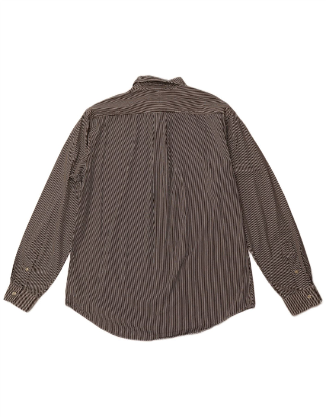 POLO RALPH LAUREN Mens Custom Fit Shirt Large Black Striped Cotton