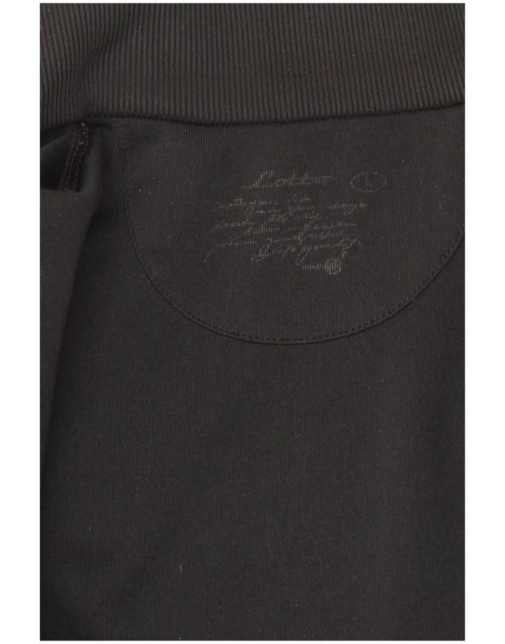 Lotto Womens Tracksuit Top Jacket UK 16 Large Black