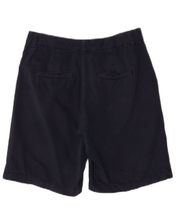 Marks & Spencer Womens High Waist Chino Shorts W28 Medium Navy Blue
