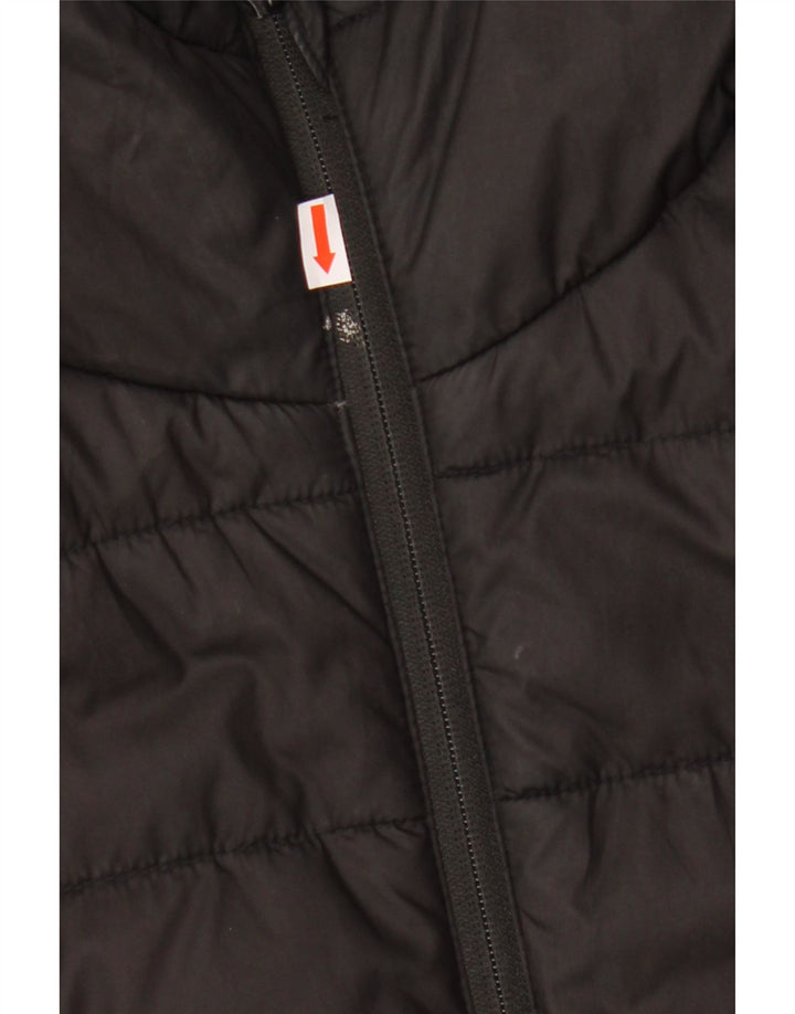 Puma Mens Hooded Padded Jacket UK 40 Large Black Polyester