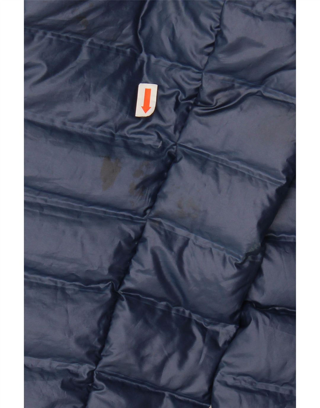ADIDAS Mens Padded Jacket UK 38 Medium Navy Blue Polyester