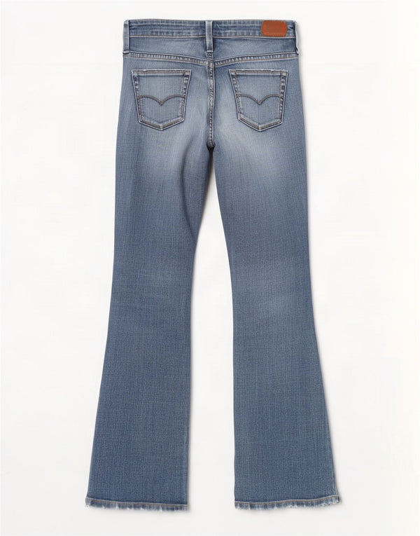 Levi's Womens 565 Bootcut Jeans W25 L29 Blue Cotton