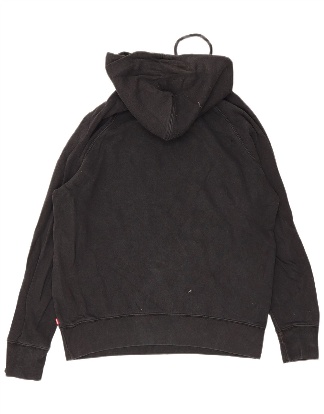 Levi's Mens Graphic Hoodie Jumper Medium Black Cotton