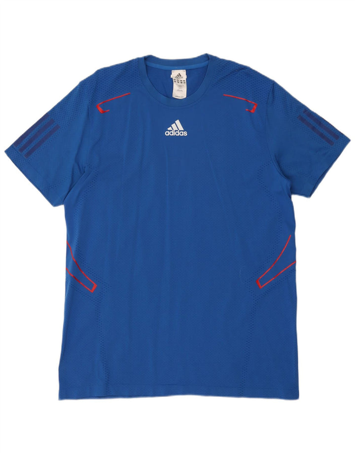 Adidas Mens Climacool T-Shirt Top XL Blue Polyamide