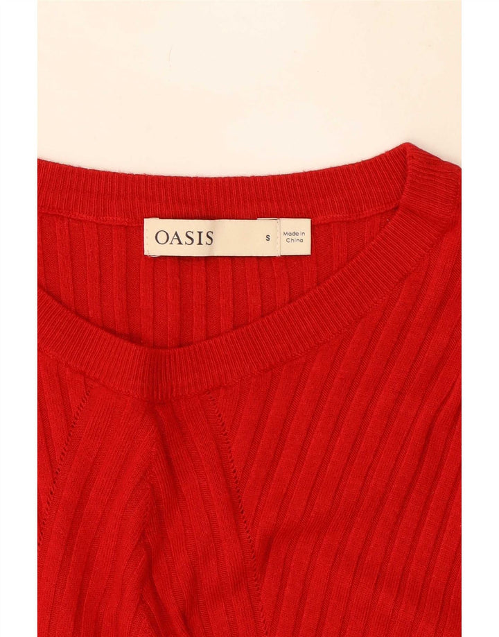 Oasis Womens Maxi Jumper Dress UK 8 Small Red