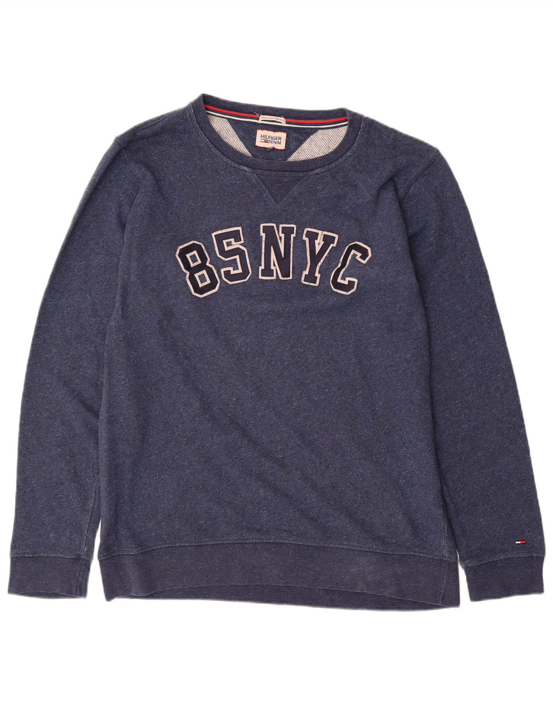 TOMMY HILFIGER Mens Graphic Sweatshirt Jumper XL Navy Blue