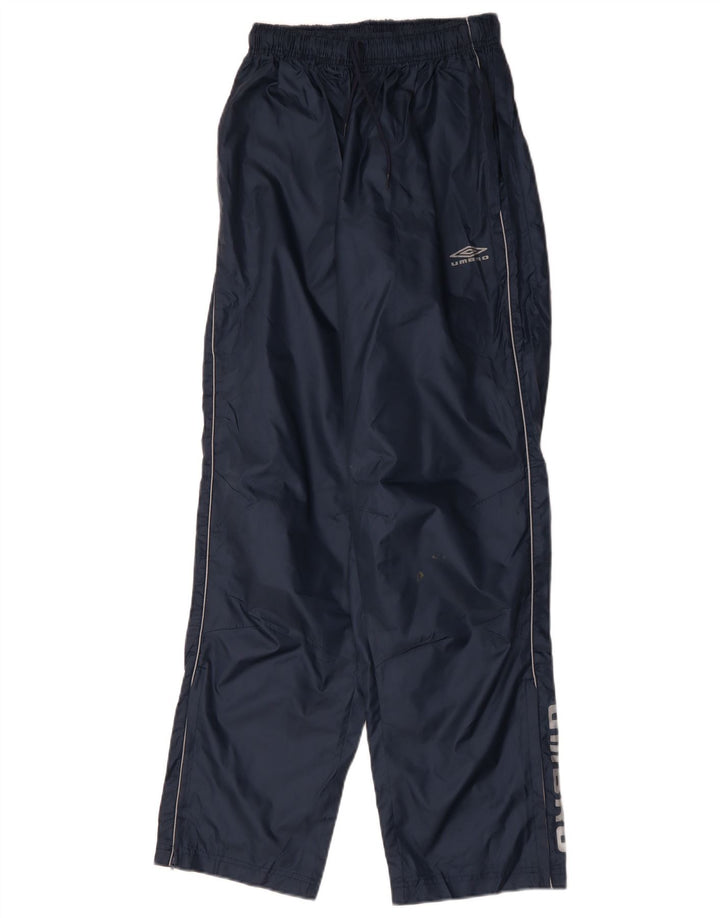 UMBRO Mens Graphic Tracksuit Trousers Medium  Navy Blue Nylon