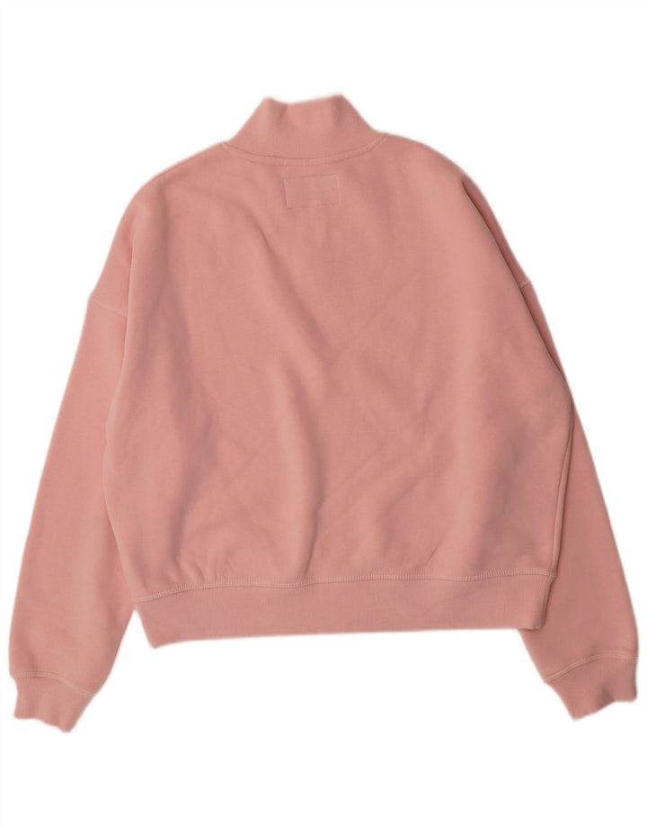JACK WILLS Womens Oversized Graphic Sweatshirt Jumper UK 10 Small Pink