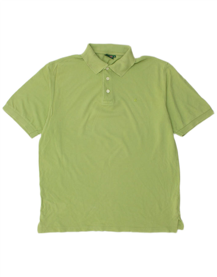 INVICTA Mens Polo Shirt Medium Green Cotton