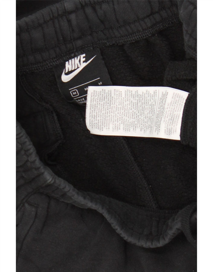 Nike Mens Tracksuit Trousers Joggers Medium Black Cotton