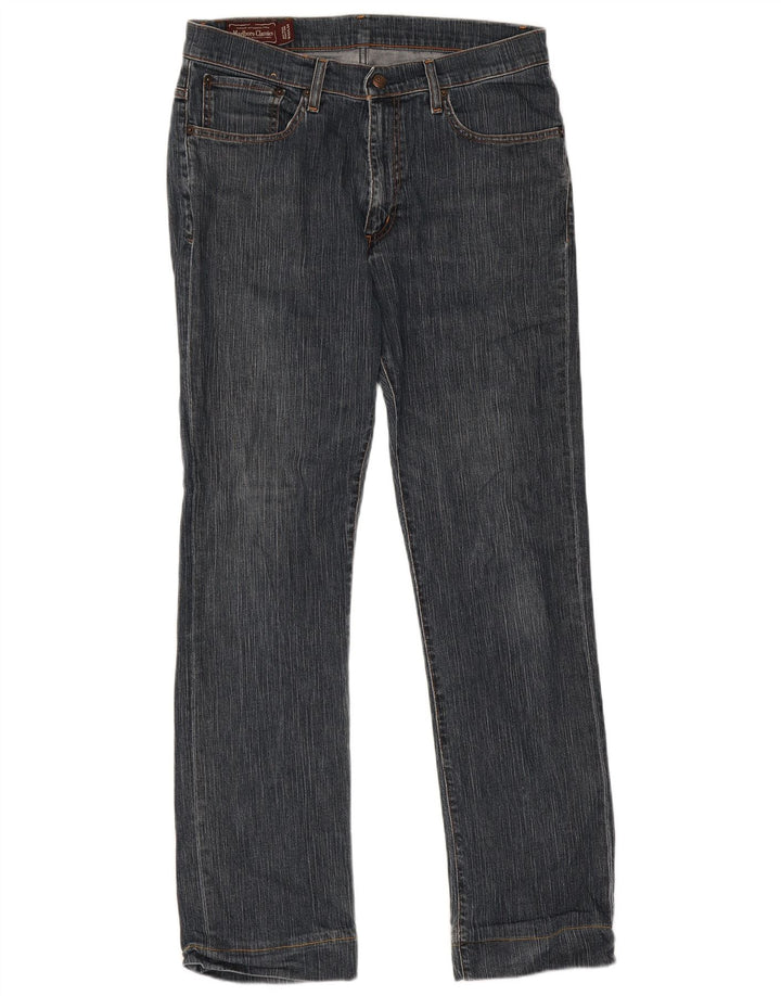 Marlboro Classics Mens Straight Jeans W33 L31 Blue Cotton
