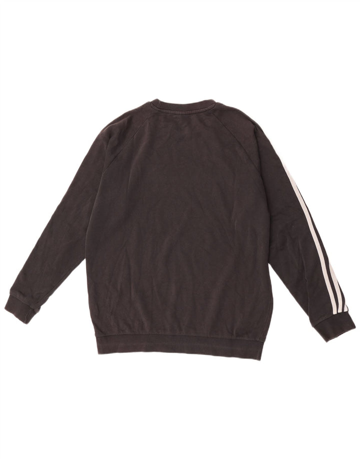 Adidas Mens Sweatshirt Jumper Medium Black Cotton