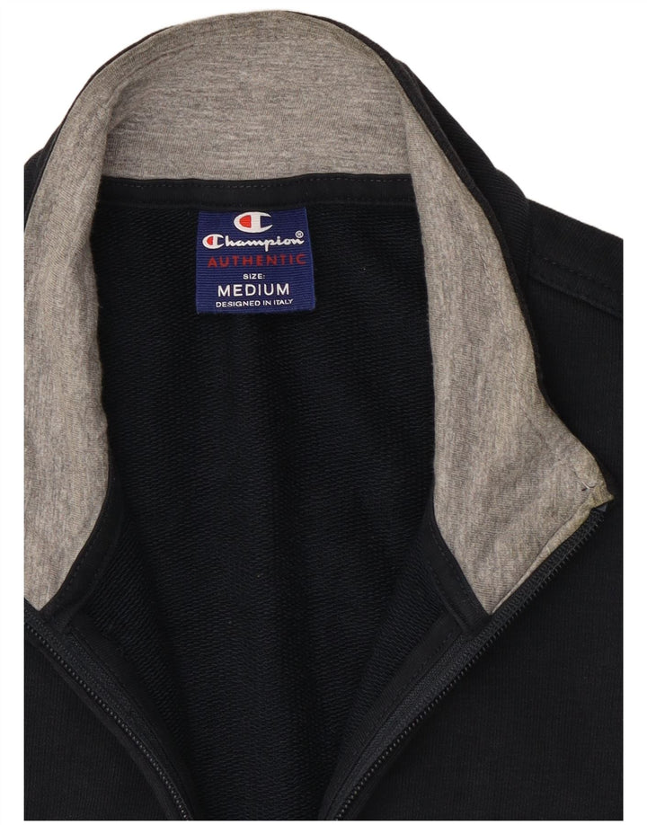 Champion Mens Tracksuit Top Jacket Medium Navy Blue