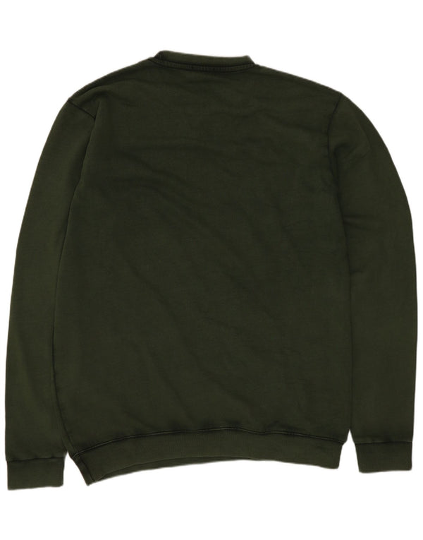 Yell! Mens Sweatshirt Jumper Large Green Cotton