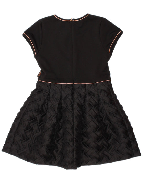 Ted Baker Girls A-Line Dress 5-6 Years Black Polyester