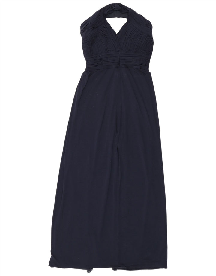 Coast Womens Maxi Halter Dress UK 12 Medium Navy Blue