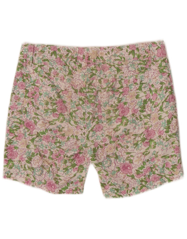 Benetton Girls Casual Shorts 11-12 Years 2XL W29 Multicoloured Floral