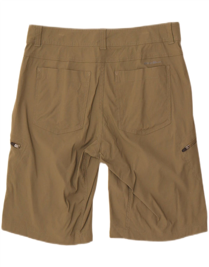Eddie Bauer Mens Cargo Shorts W34 Large  Khaki Nylon