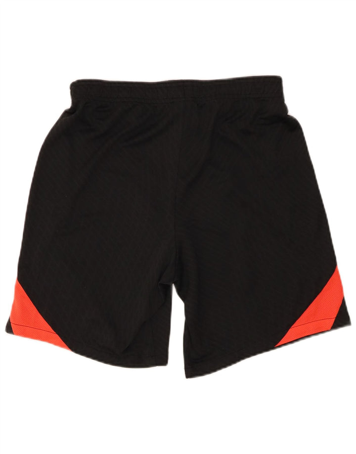 NIKE Mens Dri Fit Slim Fit Sport Shorts Small Black Colourblock Polyester