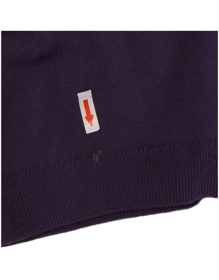 Classics Womens Cardigan Sweater UK 16 Large Purple Wool