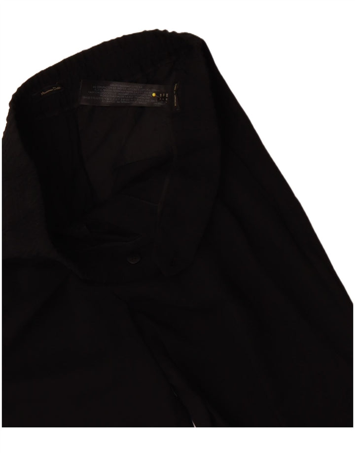 MASSIMO DUTTI Womens Straight Suit Trousers EU 40 Medium W30 L26 Black
