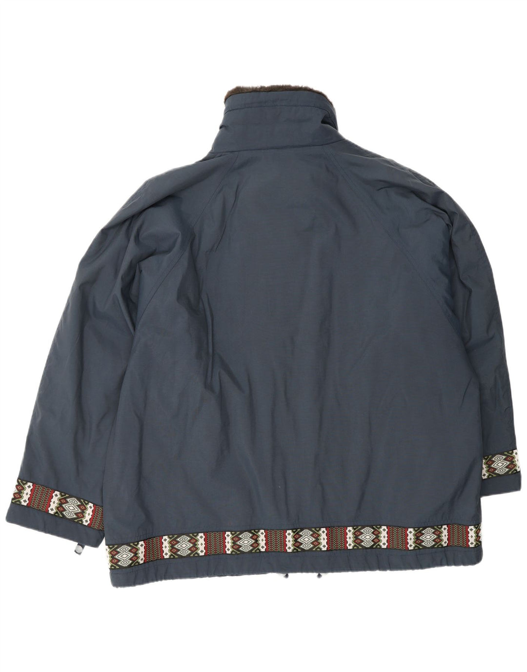 CIESSE PIUMINI Womens Oversized Windbreaker Jacket Size 48 Large Navy Blue