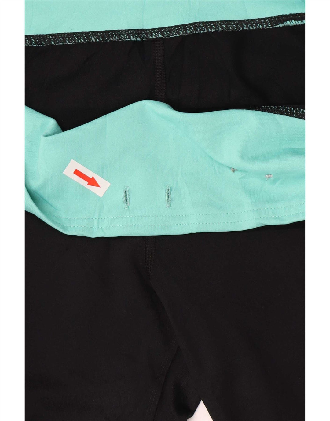 Fila Womens Capri Leggings UK 12 Medium  Black Colourblock
