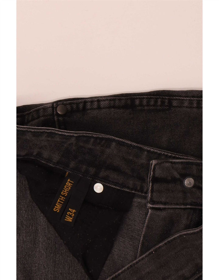 Wrangler Mens Denim Shorts W34 Large Black