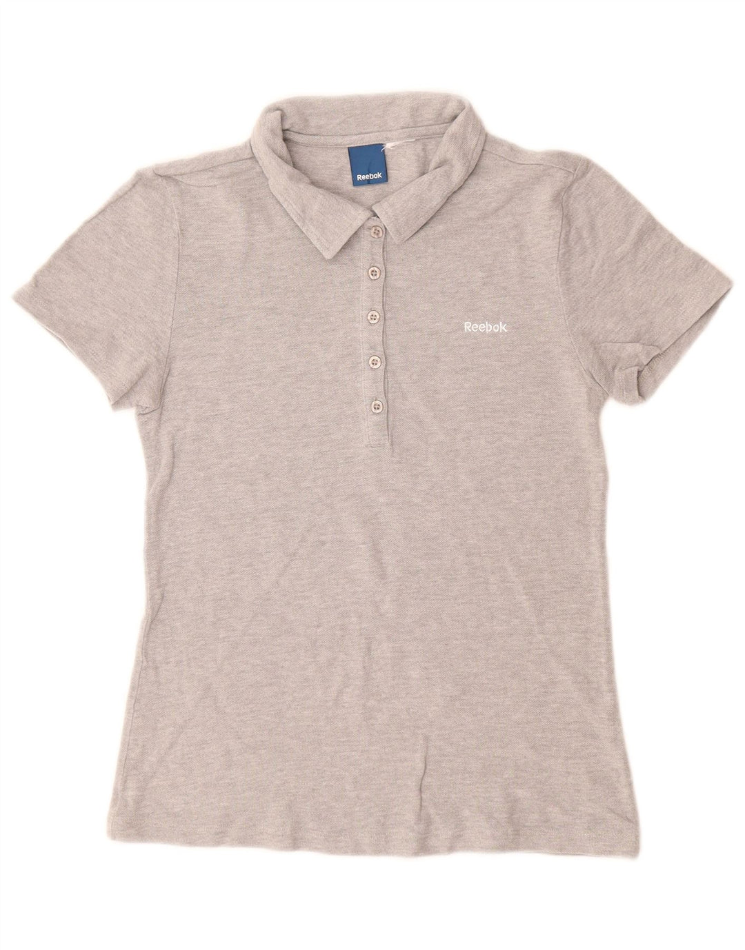 REEBOK Womens Polo Shirt UK 8 Small Grey