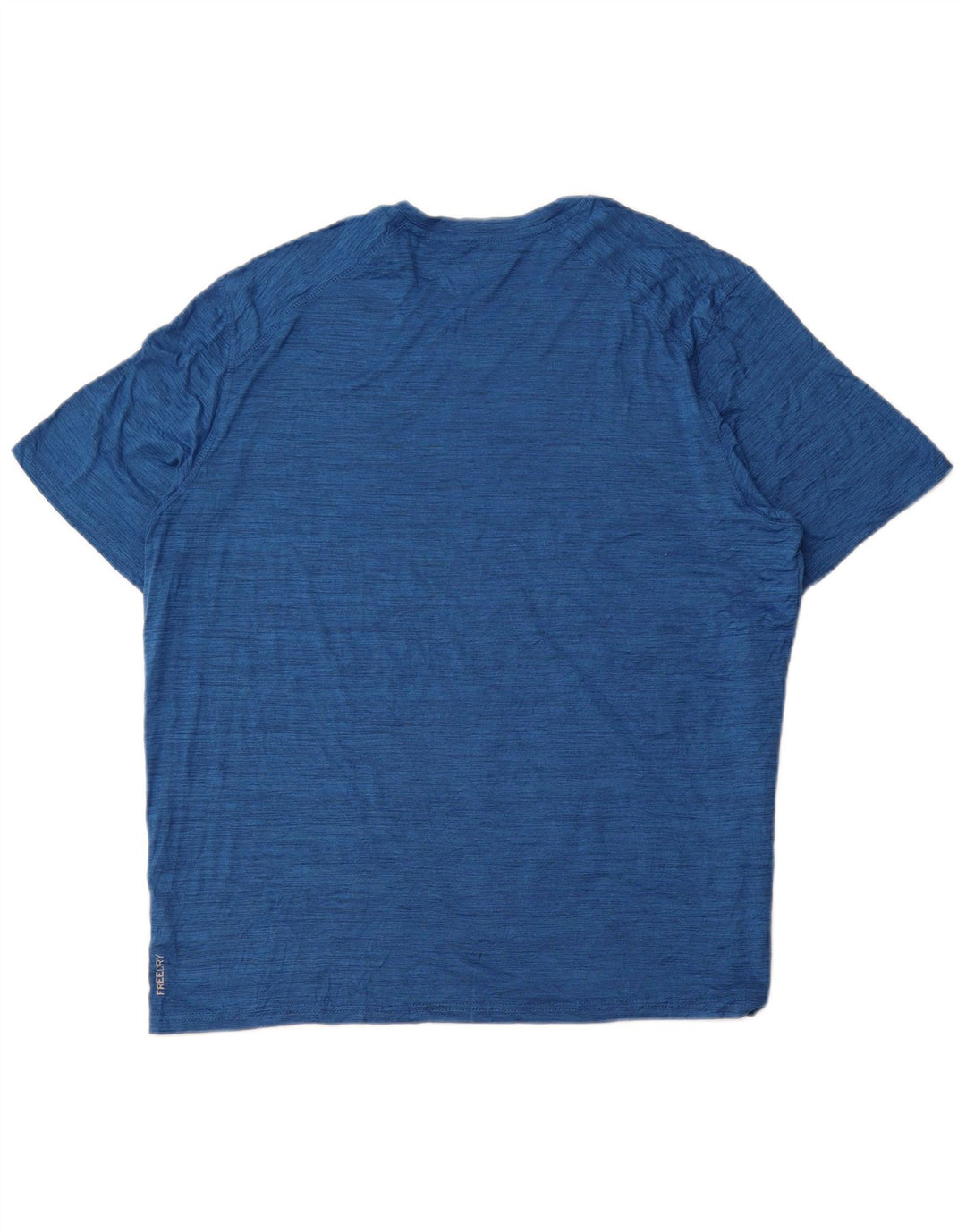 EDDIE BAUER Mens T-Shirt Top XL Blue Flecked Polyester