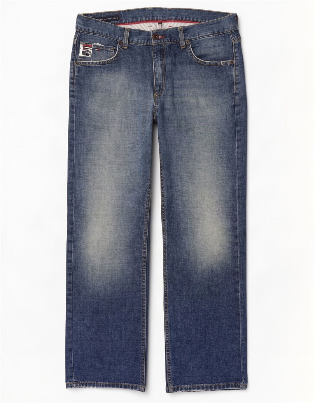 Tommy Hilfiger Mens Straight Jeans W36 L32 Blue