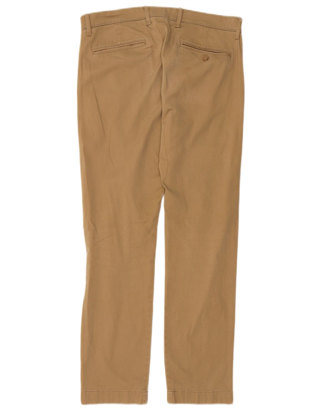 J. CREW Mens Straight Chino Trousers W31 L30 Beige Cotton