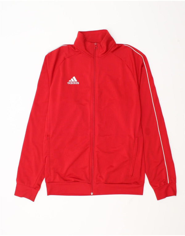 Adidas Mens Tracksuit Top Jacket Medium Red Polyester
