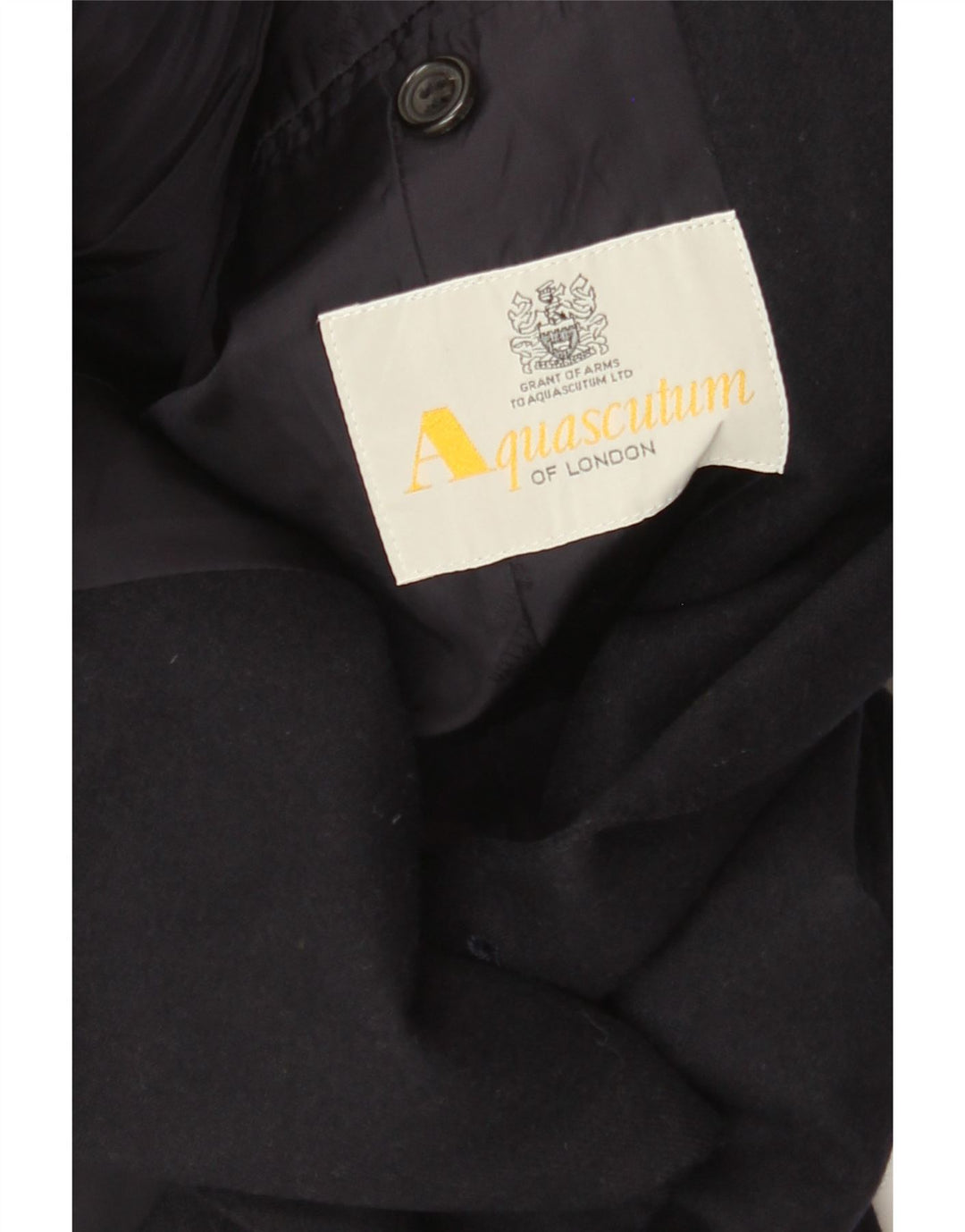 Aquascutum Mens Double Breasted Blazer Jacket UK 36 Small Navy Blue