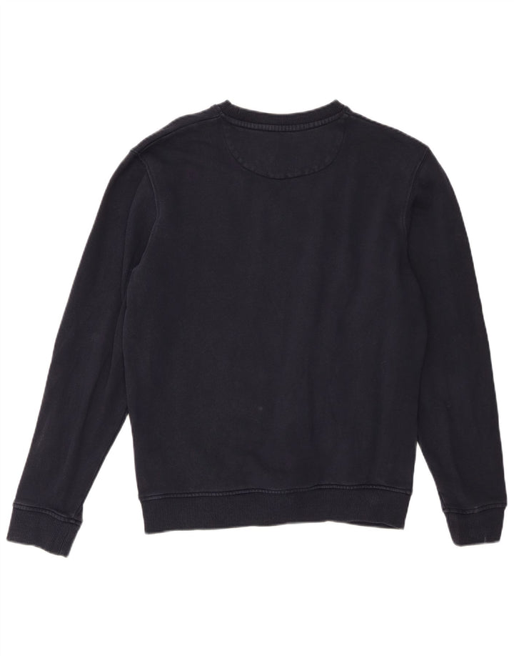 Lyle & Scott Mens Sweatshirt Jumper Small Navy Blue Cotton