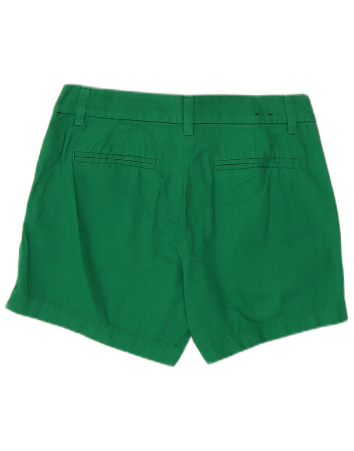 J. CREW Womens Chino Shorts US 2 XS W28  Green Cotton