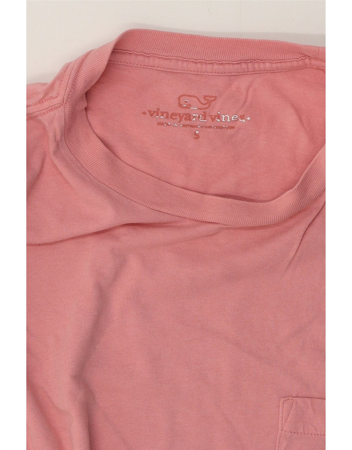 VINEYARD VINES Mens Graphic T-Shirt Top Small Pink Cotton